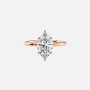 The Elisa Marquise Solitaire Moissanite Ring - KNT - Engagement Rings, Wedding Bands & Fine Jewelry