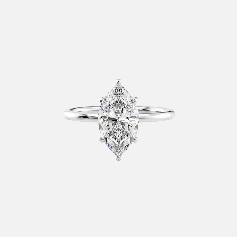 The Elisa Marquise Solitaire Moissanite Ring - KNT - Engagement Rings, Wedding Bands & Fine Jewelry