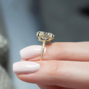 The Elisa Oval Pave Moissanite Ring - KNT - Engagement Rings, Wedding Bands & Fine Jewelry