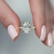 The Elisa Oval Pave Moissanite Ring - KNT - Engagement Rings, Wedding Bands & Fine Jewelry