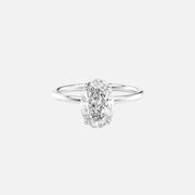 The Elisa Oval Solitaire Moissanite Ring - KNT - Engagement Rings, Wedding Bands & Fine Jewelry