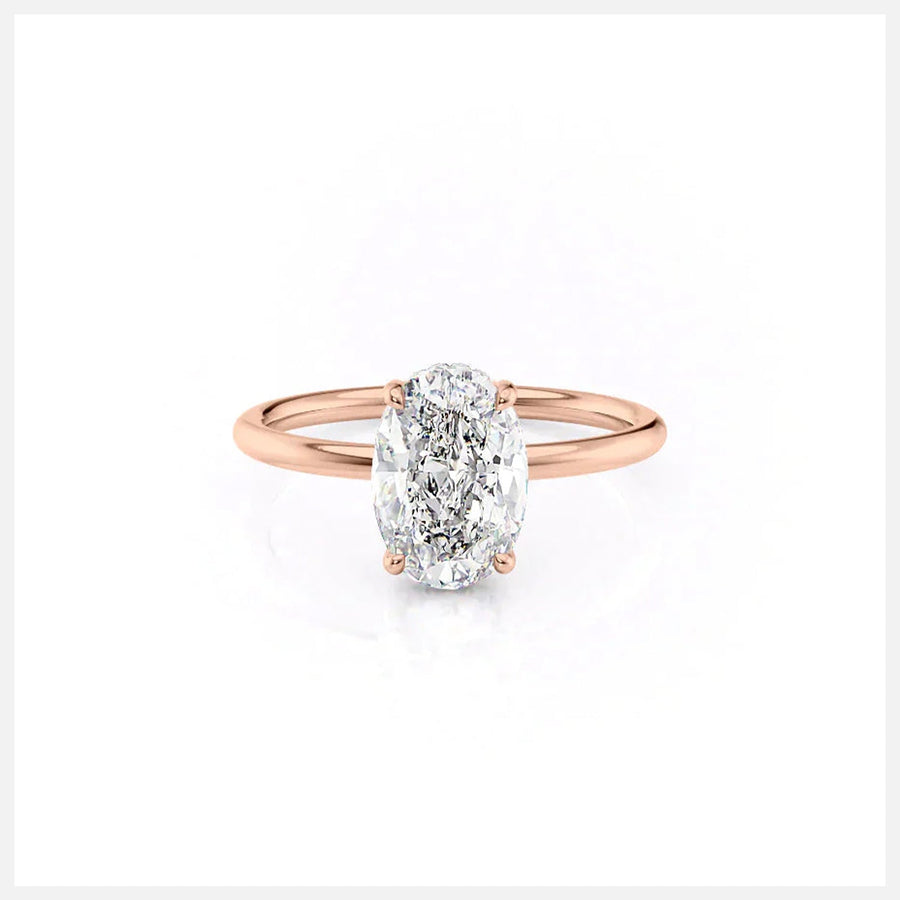 The Elisa Oval Solitaire Moissanite Ring - KNT - Engagement Rings, Wedding Bands & Fine Jewelry