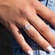 The Elisa Oval Solitaire Moissanite Ring - KNT - Engagement Rings, Wedding Bands & Fine Jewelry