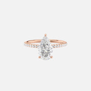 The Elisa Pear Pave Moissanite Ring - KNT - Engagement Rings, Wedding Bands & Fine Jewelry