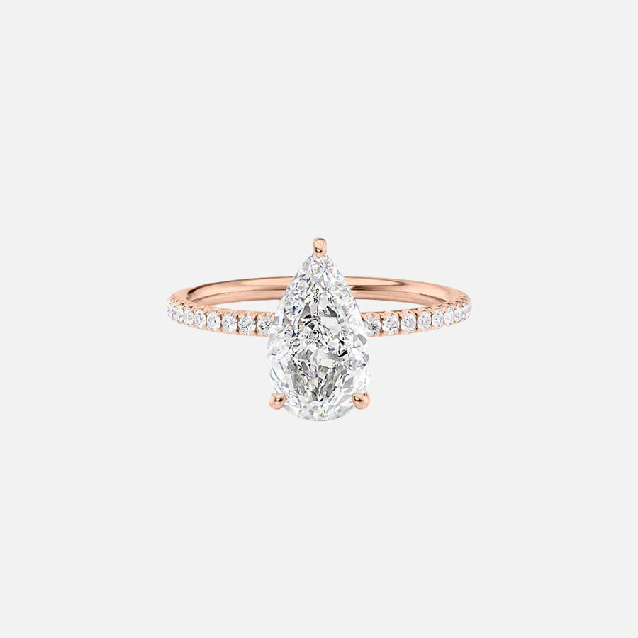 The Elisa Pear Pave Moissanite Ring - KNT - Engagement Rings, Wedding Bands & Fine Jewelry