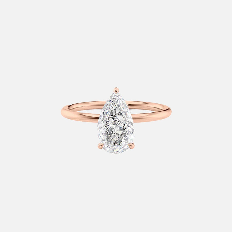 The Elisa Pear Solitaire Moissanite Ring - KNT - Engagement Rings, Wedding Bands & Fine Jewelry