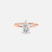 The Elisa Pear Solitaire Moissanite Ring - KNT - Engagement Rings, Wedding Bands & Fine Jewelry