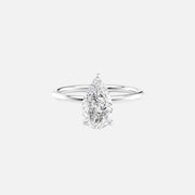 The Elisa Pear Solitaire Moissanite Ring - KNT - Engagement Rings, Wedding Bands & Fine Jewelry