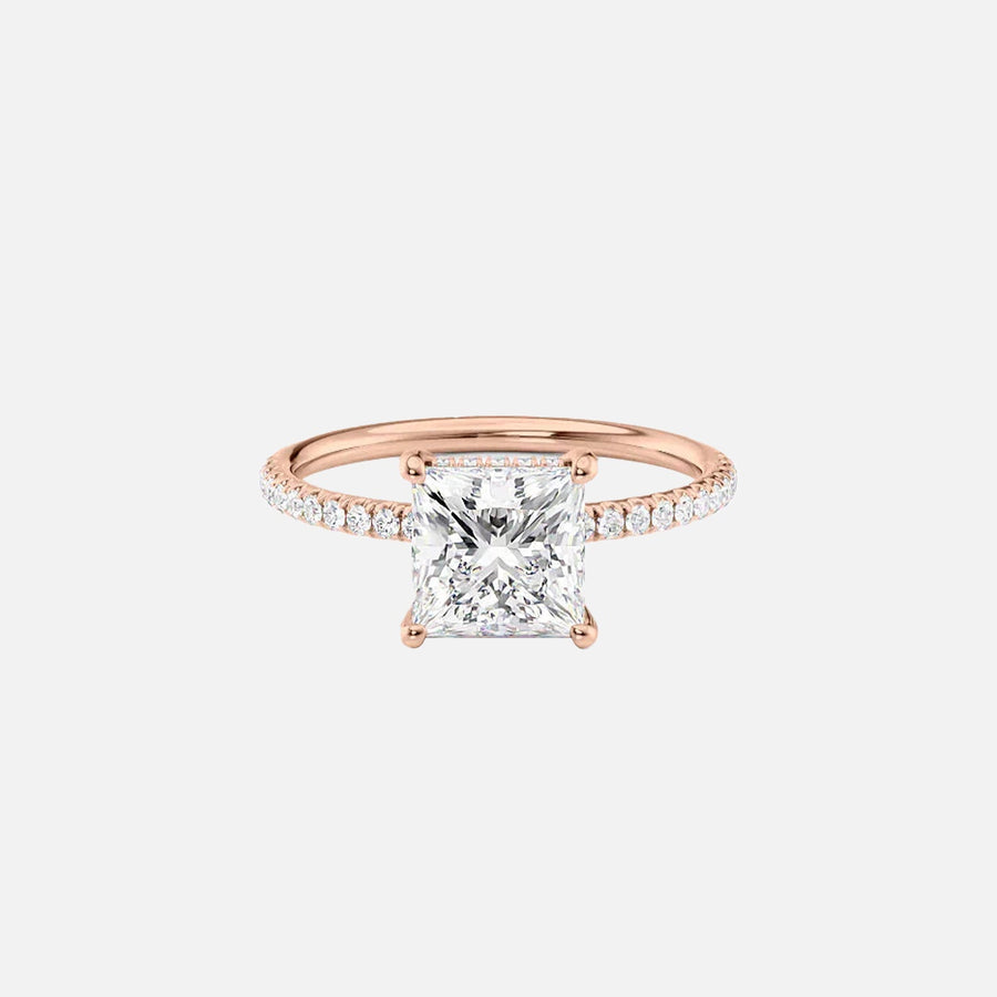 The Elisa Princess Pave Moissanite Ring - KNT - Engagement Rings, Wedding Bands & Fine Jewelry