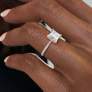 The Elisa Princess Pave Moissanite Ring - KNT - Engagement Rings, Wedding Bands & Fine Jewelry