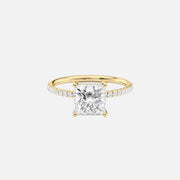 The Elisa Princess Pave Moissanite Ring - KNT - Engagement Rings, Wedding Bands & Fine Jewelry