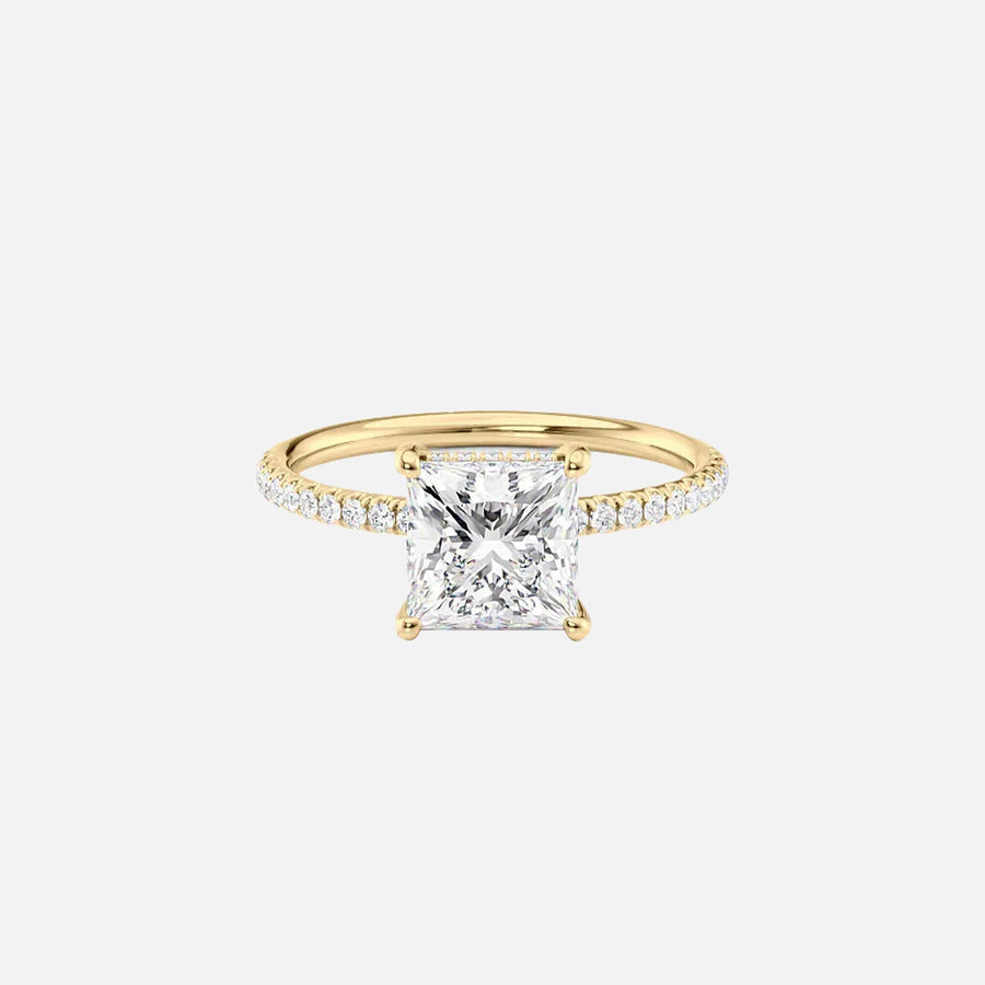 The Elisa Princess Pave Moissanite Ring - KNT - Engagement Rings, Wedding Bands & Fine Jewelry