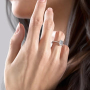 The Elisa Radiant Pave Moissanite Ring - KNT - Engagement Rings, Wedding Bands & Fine Jewelry