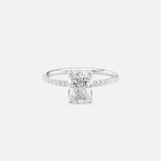 The Elisa Radiant Pave Moissanite Ring - KNT - Engagement Rings, Wedding Bands & Fine Jewelry