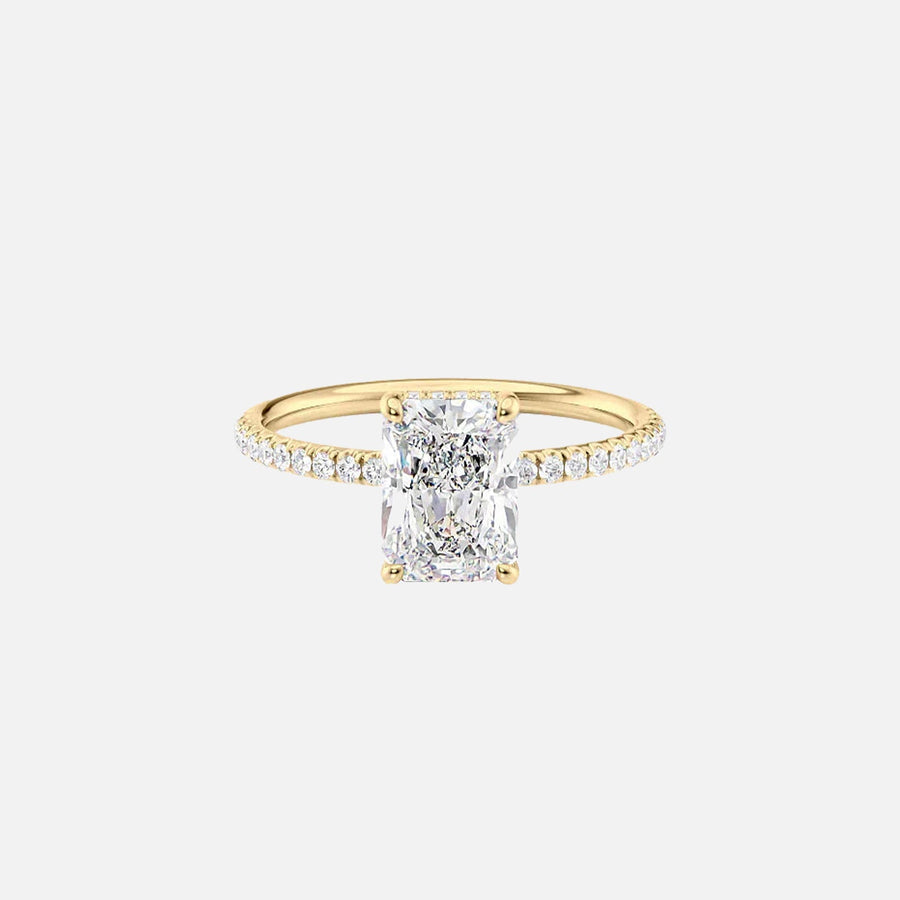 The Elisa Radiant Pave Moissanite Ring - KNT - Engagement Rings, Wedding Bands & Fine Jewelry