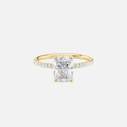 The Elisa Radiant Pave Moissanite Ring - KNT - Engagement Rings, Wedding Bands & Fine Jewelry