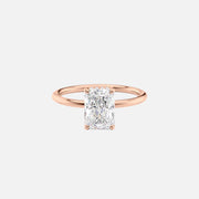 The Elisa Radiant Solitaire Moissanite Ring - KNT - Engagement Rings, Wedding Bands & Fine Jewelry