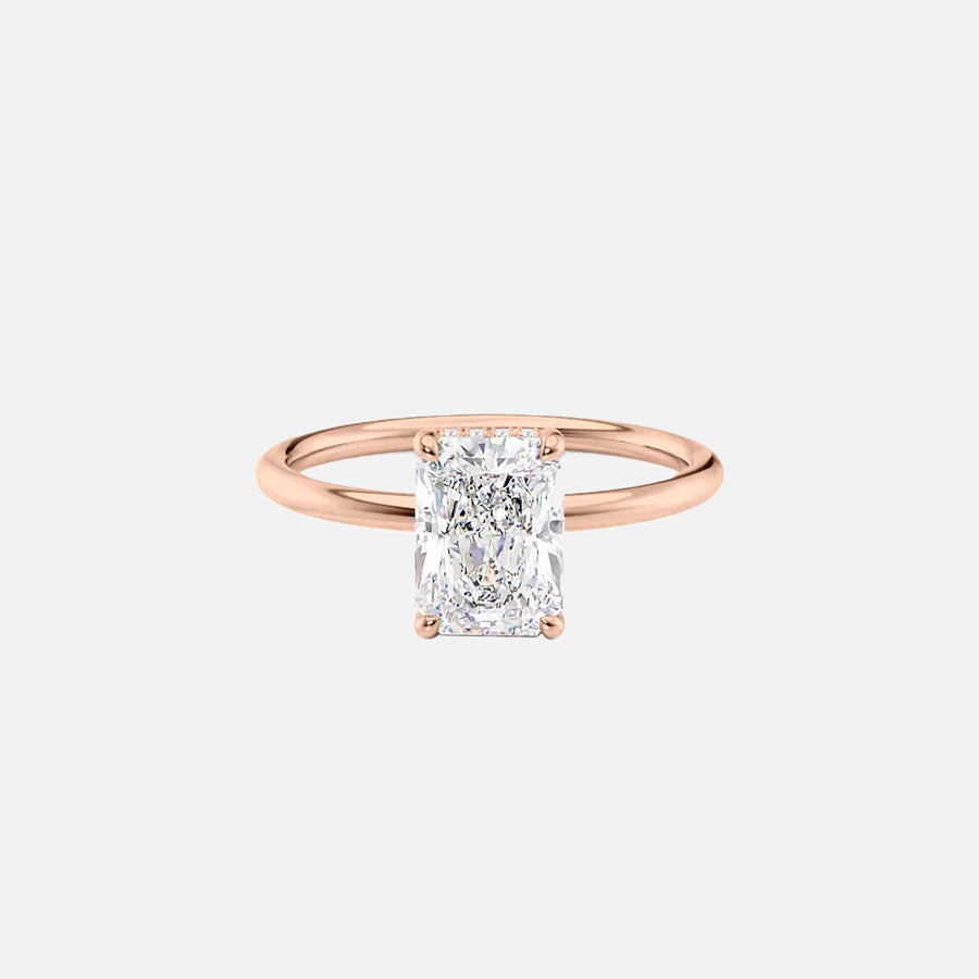 The Elisa Radiant Solitaire Moissanite Ring - KNT - Engagement Rings, Wedding Bands & Fine Jewelry