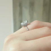 The Elisa Radiant Solitaire Moissanite Ring - KNT - Engagement Rings, Wedding Bands & Fine Jewelry