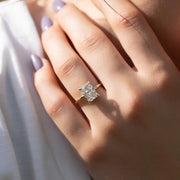 The Elisa Radiant Solitaire Moissanite Ring - KNT - Engagement Rings, Wedding Bands & Fine Jewelry
