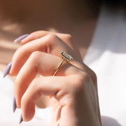 The Elisa Radiant Solitaire Moissanite Ring - KNT - Engagement Rings, Wedding Bands & Fine Jewelry