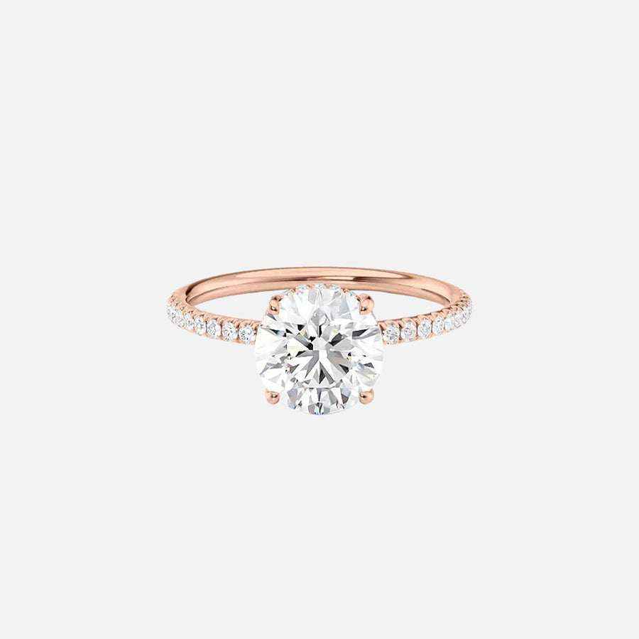 The Elisa Round Pave Moissanite Ring - KNT - Engagement Rings, Wedding Bands & Fine Jewelry