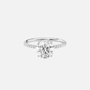 The Elisa Round Pave Moissanite Ring - KNT - Engagement Rings, Wedding Bands & Fine Jewelry