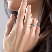 The Elisa Round Pave Moissanite Ring - KNT - Engagement Rings, Wedding Bands & Fine Jewelry