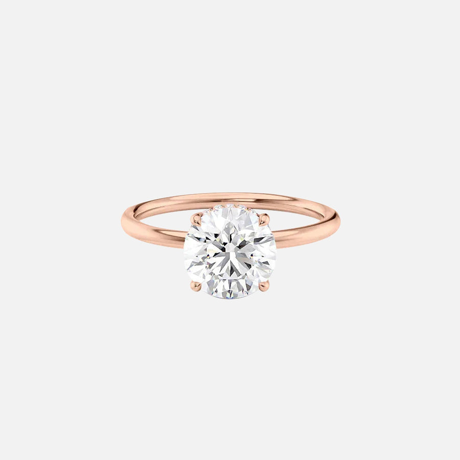 The Elisa Round Solitaire Moissanite Ring - KNT - Engagement Rings, Wedding Bands & Fine Jewelry