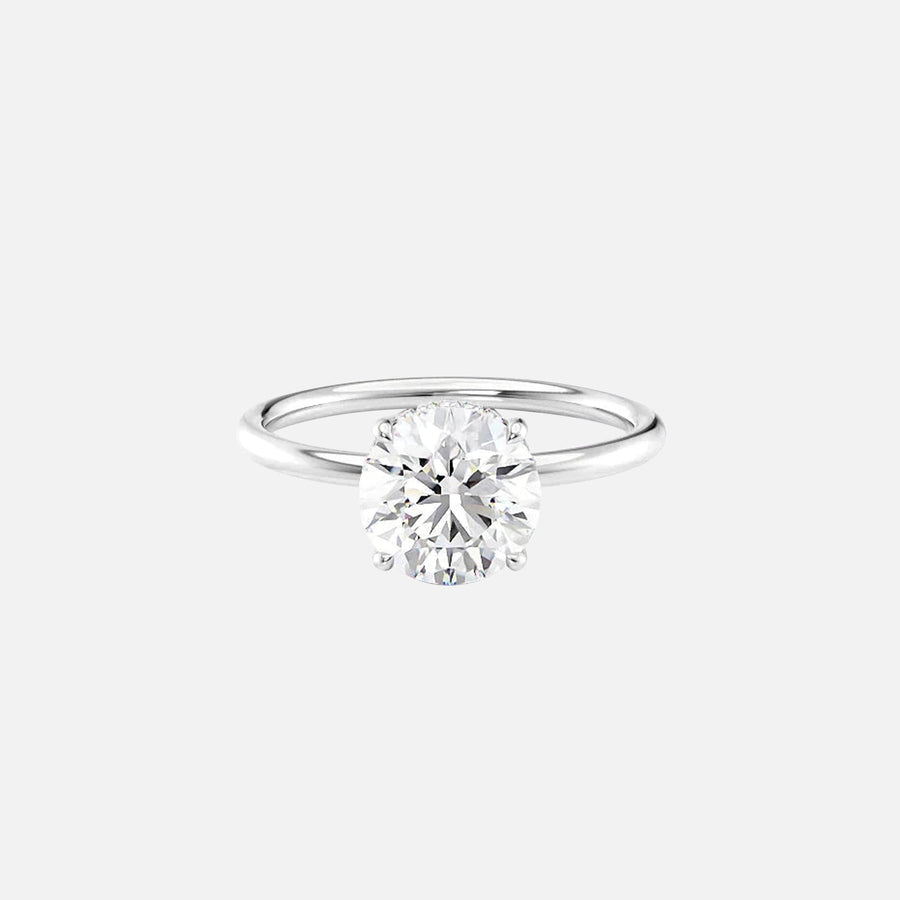 The Elisa Round Solitaire Moissanite Ring - KNT - Engagement Rings, Wedding Bands & Fine Jewelry