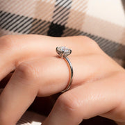 The Elisa Round Solitaire Moissanite Ring - KNT - Engagement Rings, Wedding Bands & Fine Jewelry