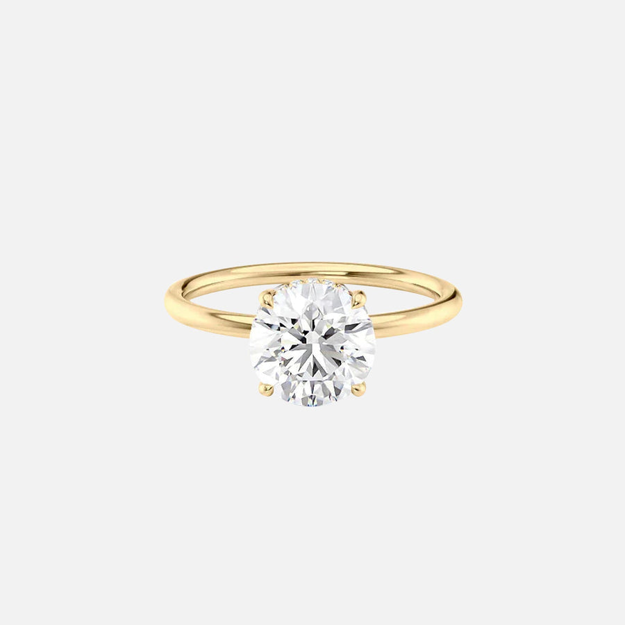 The Elisa Round Solitaire Moissanite Ring - KNT - Engagement Rings, Wedding Bands & Fine Jewelry