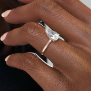  The Ellie Pear Lab Diamond Ring 18k Rose Gold 005 Final