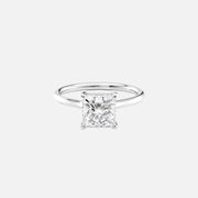  The Ellie Princess Lab Diamond Ring 14k White Gold 001