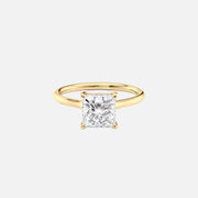  The Ellie Princess Lab Diamond Ring 18k Yellow Gold 001