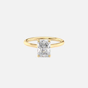 The Ellie Radiant Lab Diamond Ring 14k Yellow Gold 001