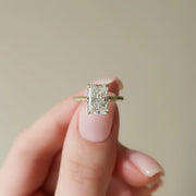  The Ellie Radiant Lab Diamond Ring 14k Yellow Gold 004