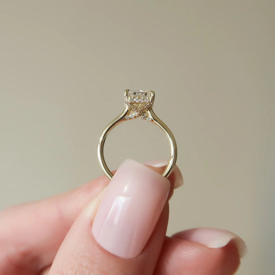  The Ellie Radiant Lab Diamond Ring 18k Yellow Gold 005 Final