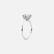  The Ellie Round Lab Diamond Ring 14k White Gold 002
