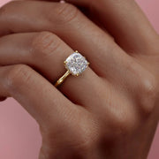  The Eve Cushion Moissanite Ring 18k Yellow Gold 005 Final