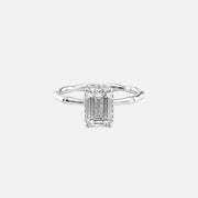  The Eve Emerald Lab Diamond Ring 18k White Gold 001