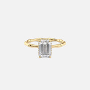  The Eve Emerald Lab Diamond Ring 18k Yellow Gold 001