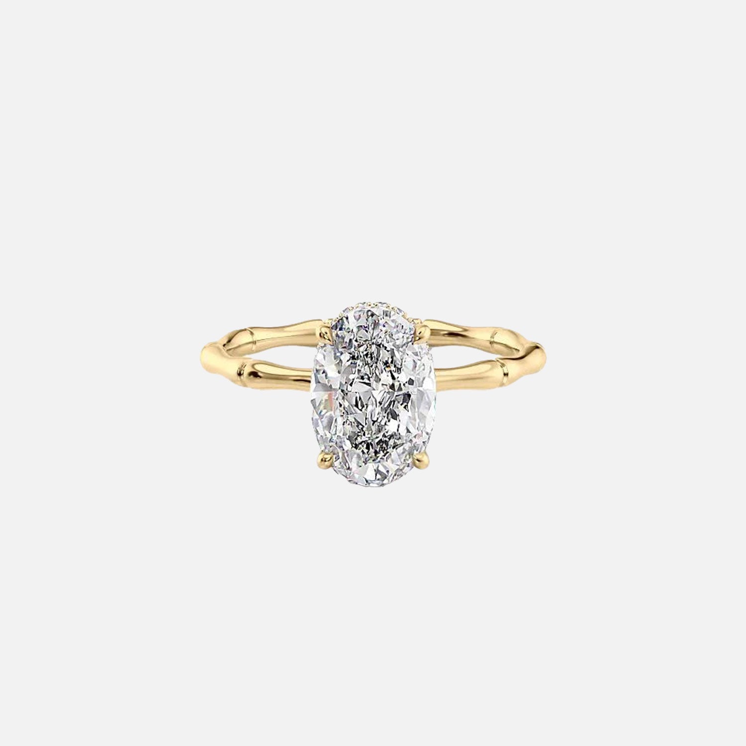 The Eve Oval Lab Diamond Ring 14k Yellow Gold 001