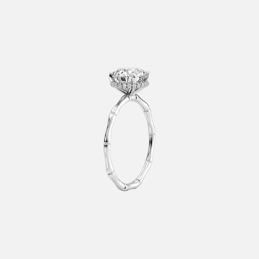  The Eve Oval Lab Diamond Ring 18k White Gold 002