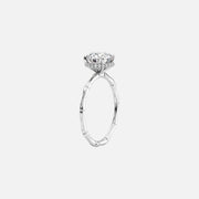  The Eve Oval Moissanite Ring 18k White Gold 002