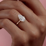  The Eve Pear Lab Diamond Ring 14k Rose Gold 005 Final