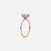  The Eve Princess Lab Diamond Ring 18k Rose Gold 002