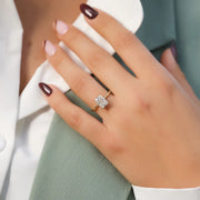 The Eve Radiant Moissanite Ring 18k Yellow Gold 003