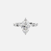  The Hailey Marquise Lab Diamond Ring 14k White Gold 001