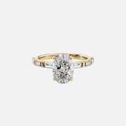 The Hailey Oval Lab Diamond Ring 14k Yellow Gold 001